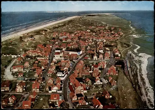 Ansichtskarte Juist Luftbild 1968