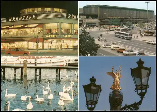 Ansichtskarte Charlottenburg-Berlin Café Kranzler, Bahnhof Zoo - 3 Bild 1980