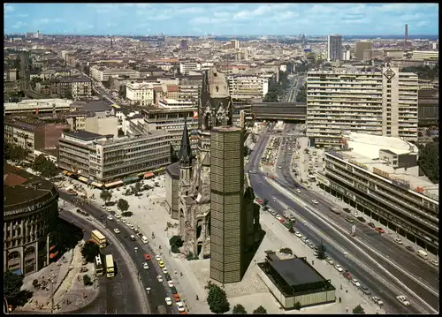 Ansichtskarte Charlottenburg-Berlin Blick vom Europa Center 1984