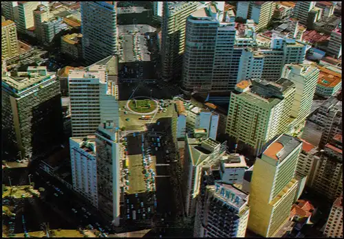 Belo Horizonte Vista aérea do centro com Praca 7 Luftaufnahme (Aerial View) 1970