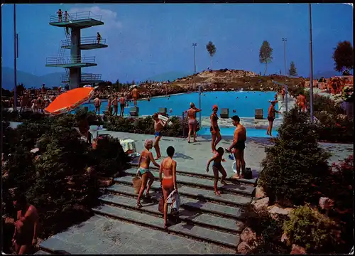 Ansichtskarte Lugano CENTRO SPORTIVO (Sportzentrum) CARONA (Lugano) 1975