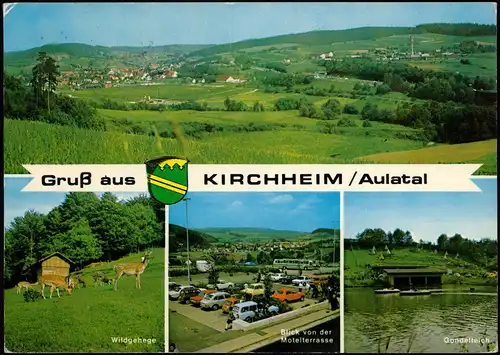 Kirchheim (Hessen) Gruss-Aus-Mehrbildkarte Aulatal Ortsansichten 1975