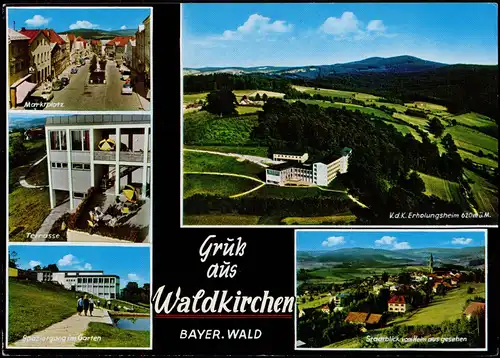 Waldkirchen Mehrbildkarte Dr. Richard Zöller Erholungsheim 1981
