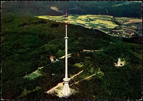 Donnersberg Donnersberg-Gipfel, Ludwigsturm Fernsehturm, Dannenfels Pfalz 1968