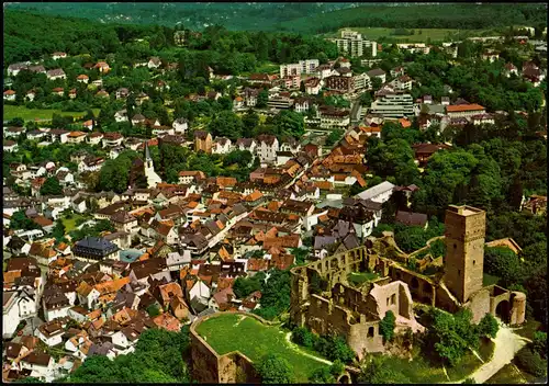 Ansichtskarte Königstein (Taunus) Luftbild Luftaufnahme; Ort im Taunus 1992