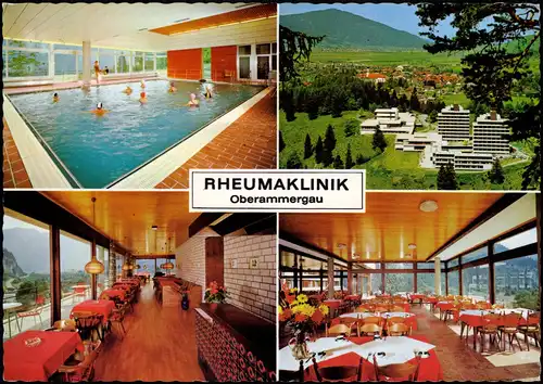 Ansichtskarte Oberammergau RHEUMAKLINIK Mehrbildkarte 1973