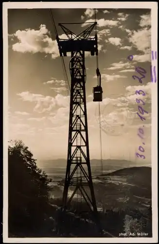 Freiburg im Breisgau Schauinsland-Schwebebahn 1286 m a. M Stimmungsbild 1933