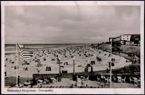 Ansichtskarte Wangerooge Meer / Strand - Restaurant-Terrasse, Hotels 1938