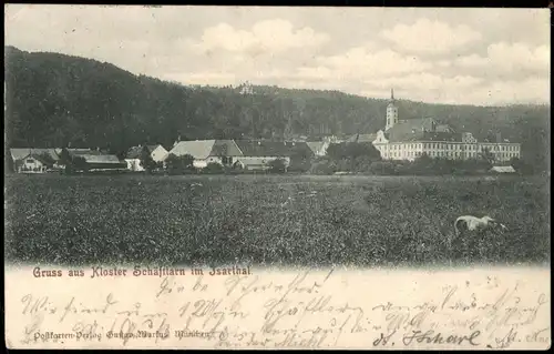 Kloster Schäftlarn-Schäftlarn Blick auf Kloster Schäftlarn 1898