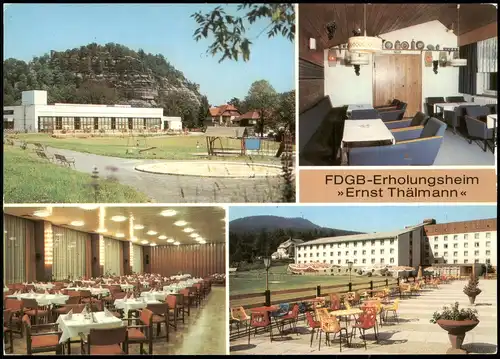 Oybin FDGB Erholungsheim "Ernst Thälmann" - Urlauberrestaurant   Weinstube 1986