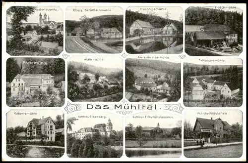 Eisenberg (Thüringen) Eisenberger Mühltal Mehrbild Mühlen 1914