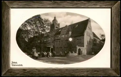 Ansichtskarte Jena Universität 1909 Passepartout
