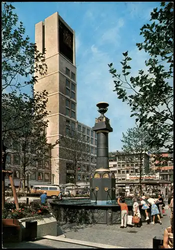 Ansichtskarte Stuttgart Stadt-Ansicht mit Brunnen 1987