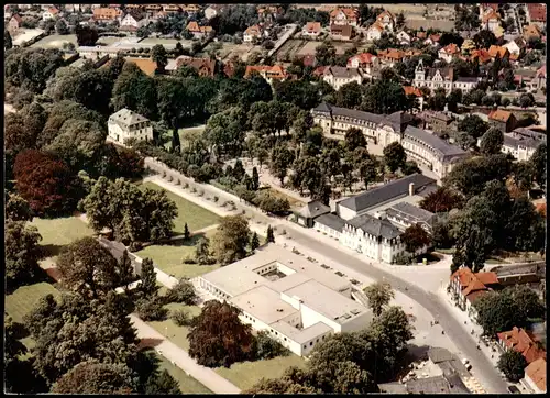 Ansichtskarte Bad Nenndorf Luftbild Kurviertel vom Flugzeug aus 1970