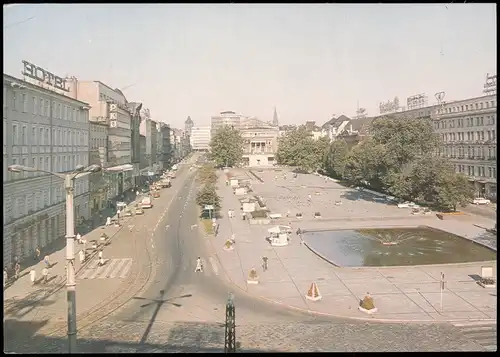 Postcard Posen Poznań Platz Wolnosci - Hotel 1986