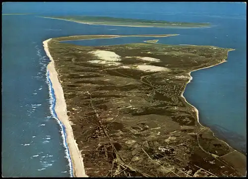 Ansichtskarte Insel Sylt Luftaufnahme Luftbild Lister Ellenbogen 1971