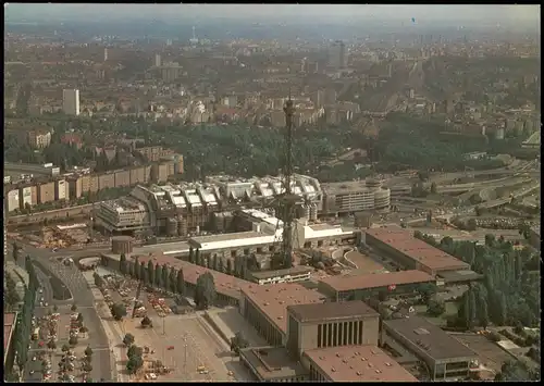 Ansichtskarte Charlottenburg-Berlin Funkturm ICC - Luftbild 1973
