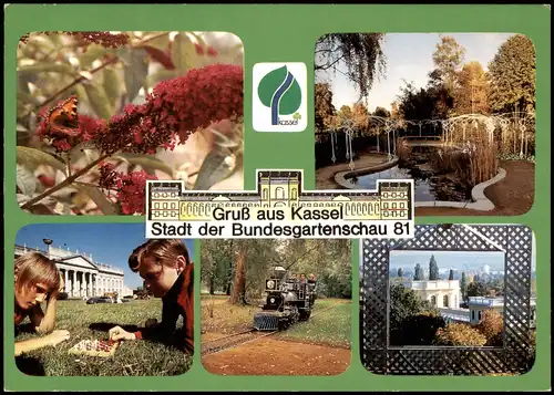 Ansichtskarte Kassel Cassel Mehrbild BUGA 1981  gel. mit BUGA Sonderstempel