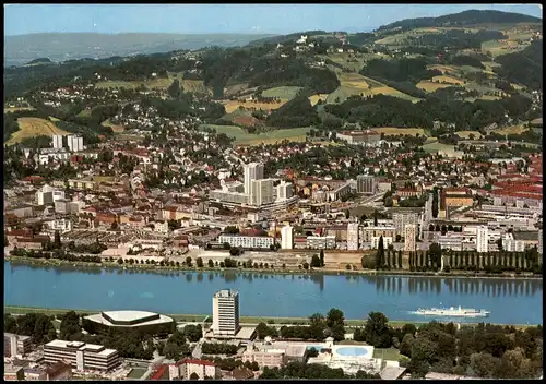 Ansichtskarte Linz Luftbild Urfahr Neubauten 1983