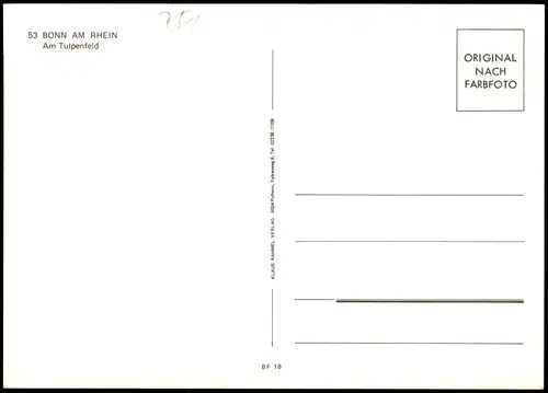 Ansichtskarte Bonn Am Tulpenfeld 1979