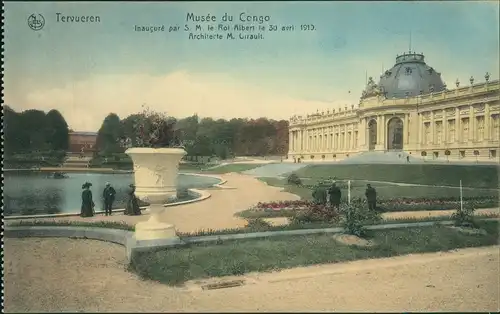 Tervuren (Tervueren) Musée du Congo/Kongo Museum, Park, Außenanlagen 1910