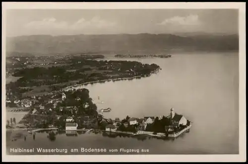 Wasserburg am Bodensee Halbinsel Wasserburg am Bodensee vom Flugzeug aus 1931