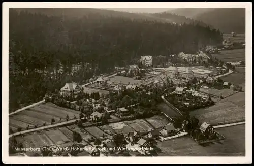 Ansichtskarte Masserberg Luftbild Ansicht vom Flugzeug aus 1940