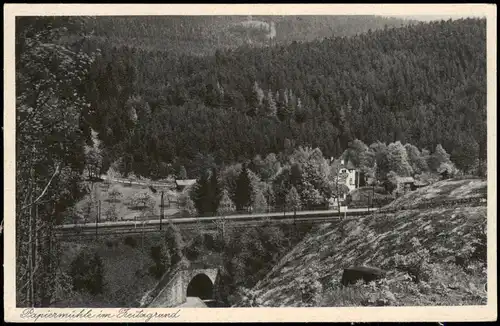 Stadtroda Umland-Ansicht Partie a.d. Papiermühle im Zeitzgrund 1920