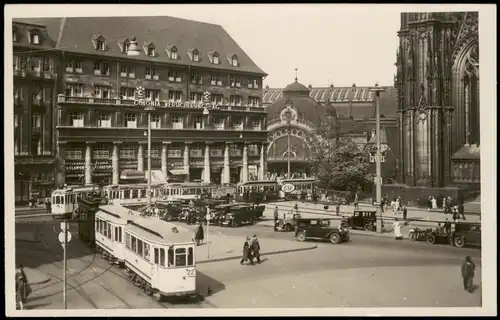 Köln Straßenbahn, Colonia Versicherungen, Bahnhof 1926 Privatfoto