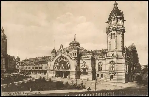 Ansichtskarte Köln Hauptbahnhof 1912