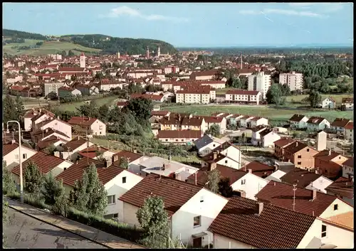 Deggendorf Panorama-Ansicht Blick auf Wohnhäuser und Stadt 1975