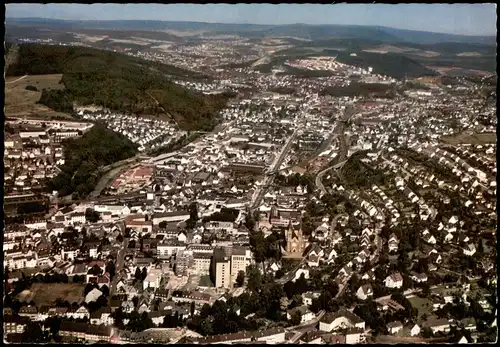 Ansichtskarte Siegen Luftaufnahme Luftbild mit Hüttental-Weidenau 1969