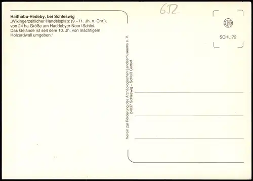 Ansichtskarte Schleswig (Sleswig/Slesvig) Haithabu - Halbkreiswall 1985
