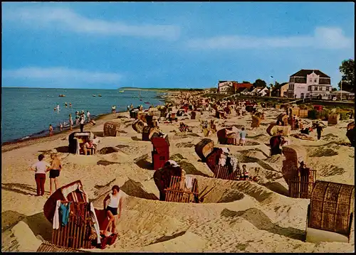 Ansichtskarte Schönberg (Holstein) Strand Ostseebad Strandleben Ostsee 1970