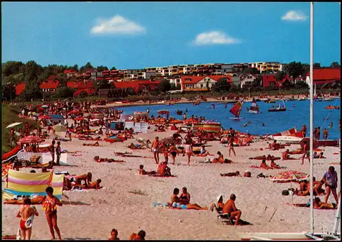 Ansichtskarte Hohwacht Strand Ostseebad Ostsee Strandleben 1970
