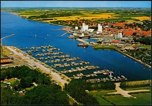 Postcard Assens Luftbild Aerial View Assens - Marinaen 1970