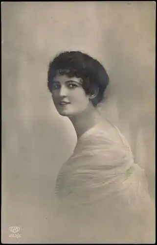 Frühe Fotokunst Frauen Motivkarte Soziales Leben Porträt Junge Frau 1910