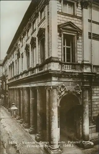 Vicenza Corso Umberto Palazzo Porto /Strasse  Säulen-Gebäude 1930