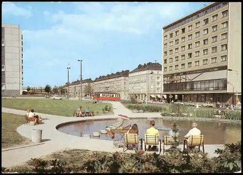 Ansichtskarte Plauen (Vogtland) Albertplatz | Platz der Roten Armee 1990