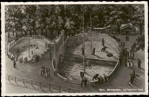 Bern (Schweiz) Berne Bären-Zwinger, Bärengraben, La Fosse aux Ours 1930