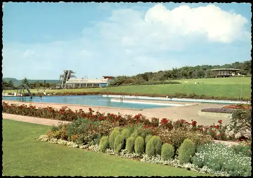 Ansichtskarte Saarbrücken Totobad Schwimmbad 1974