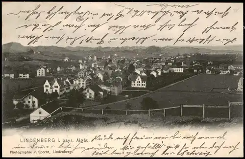 Ansichtskarte Lindenberg (Allgäu) Partie an der Stadt 1906