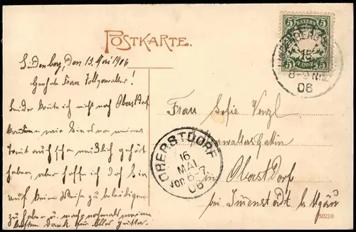 Ansichtskarte Lindenberg (Allgäu) Partie an der Stadt 1906