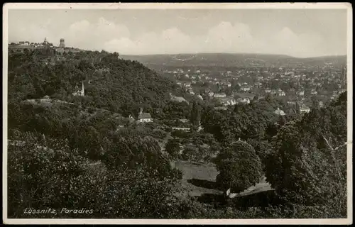 Ansichtskarte Oberlößnitz-Radebeul Paradies 1934