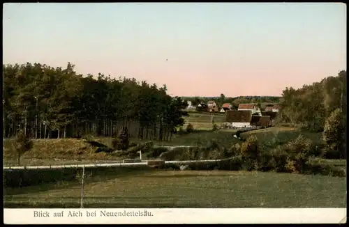 Ansichtskarte Aich-Neuendettelsau Blick auf den Ort 1912