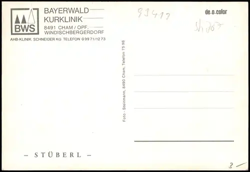 Windischbergerdorf-Cham (Oberpfalz) 4 Bild Bayerwald Kurklinik 1974