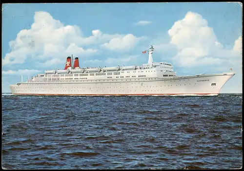 T. S. HANSEATIC Deutsche Atlantik Linie Schiffe Dampfer Steamer 1969