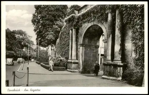 Ansichtskarte Osnabrück Strassen Partie am Hegertor 1955