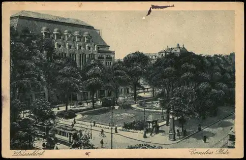 Ansichtskarte Düsseldorf Corneliusplatz 1929