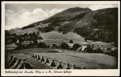 Waltersdorf-Großschönau (Sachsen) Lausche Luž Zittauer Gebirge 1951